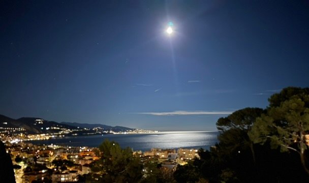 MRS FRONT TERRACE VIEW OF THE MOON